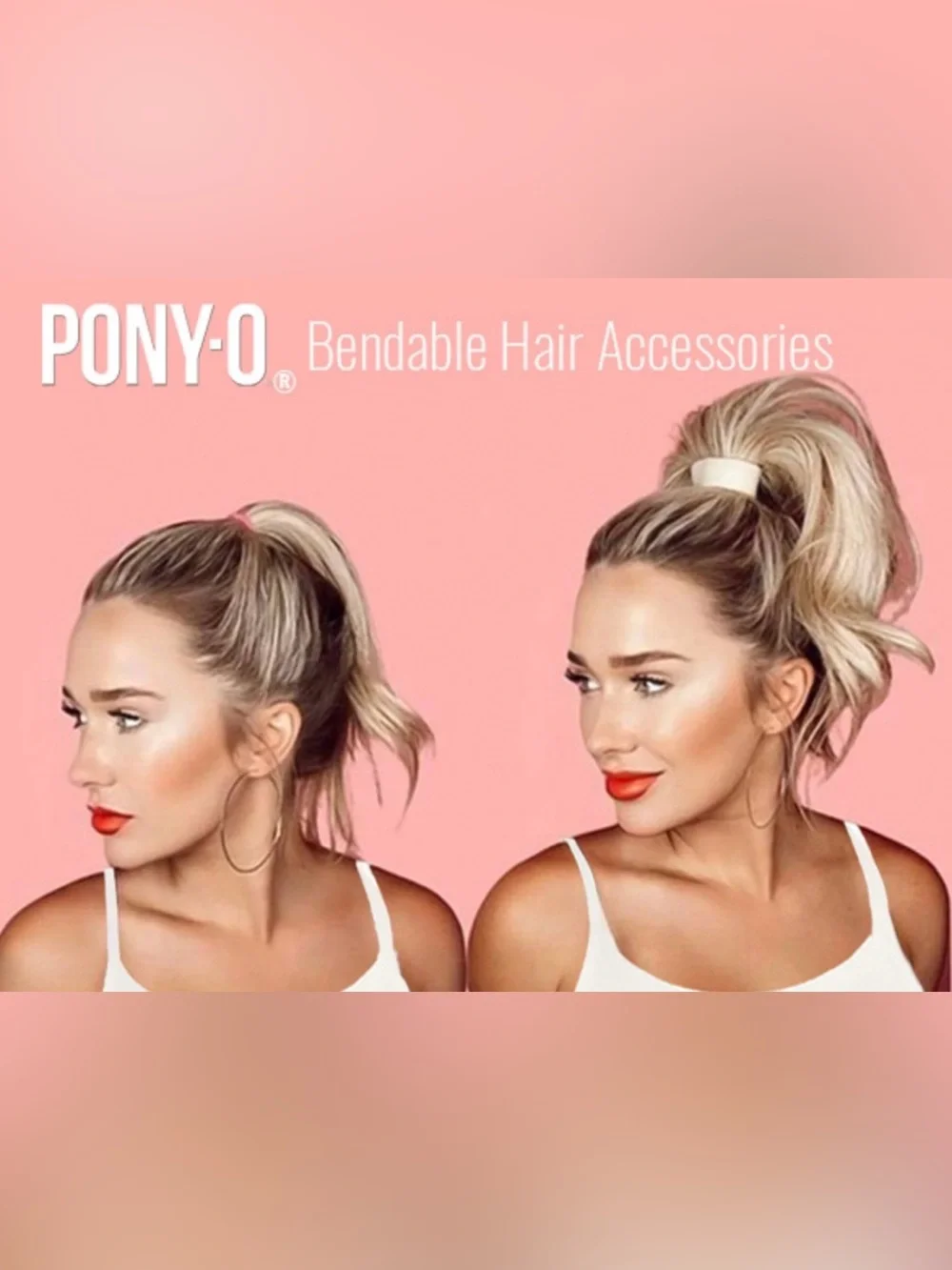 PONY-O bundle hair tie and metallic hair jewelry